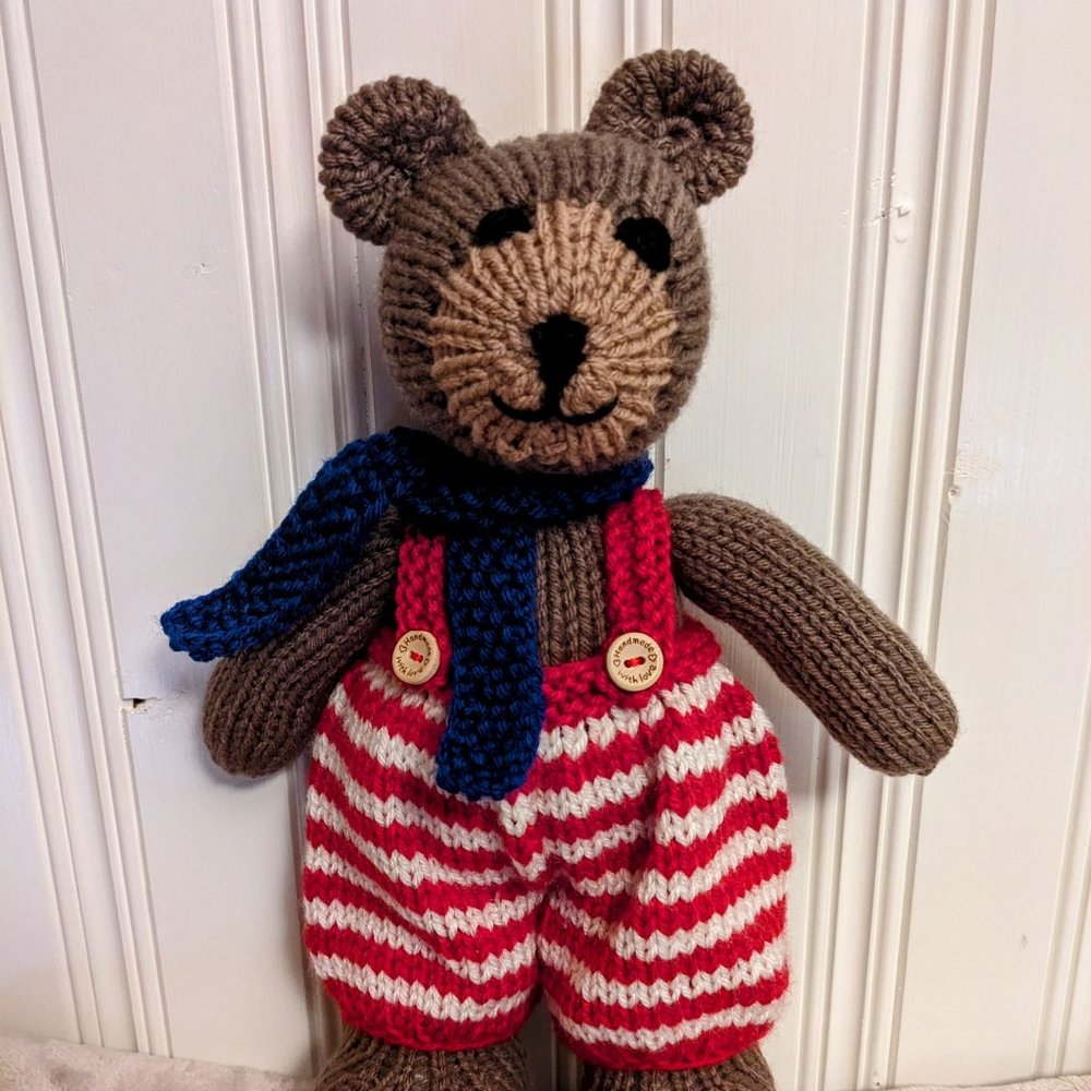 Meet Gaspard - Hand made Tricot baby birthday gift 13 inches